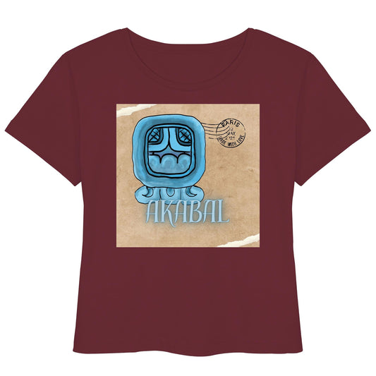 Womens Organic Lightweight T-Shirt - Blaues Haus / Blue house