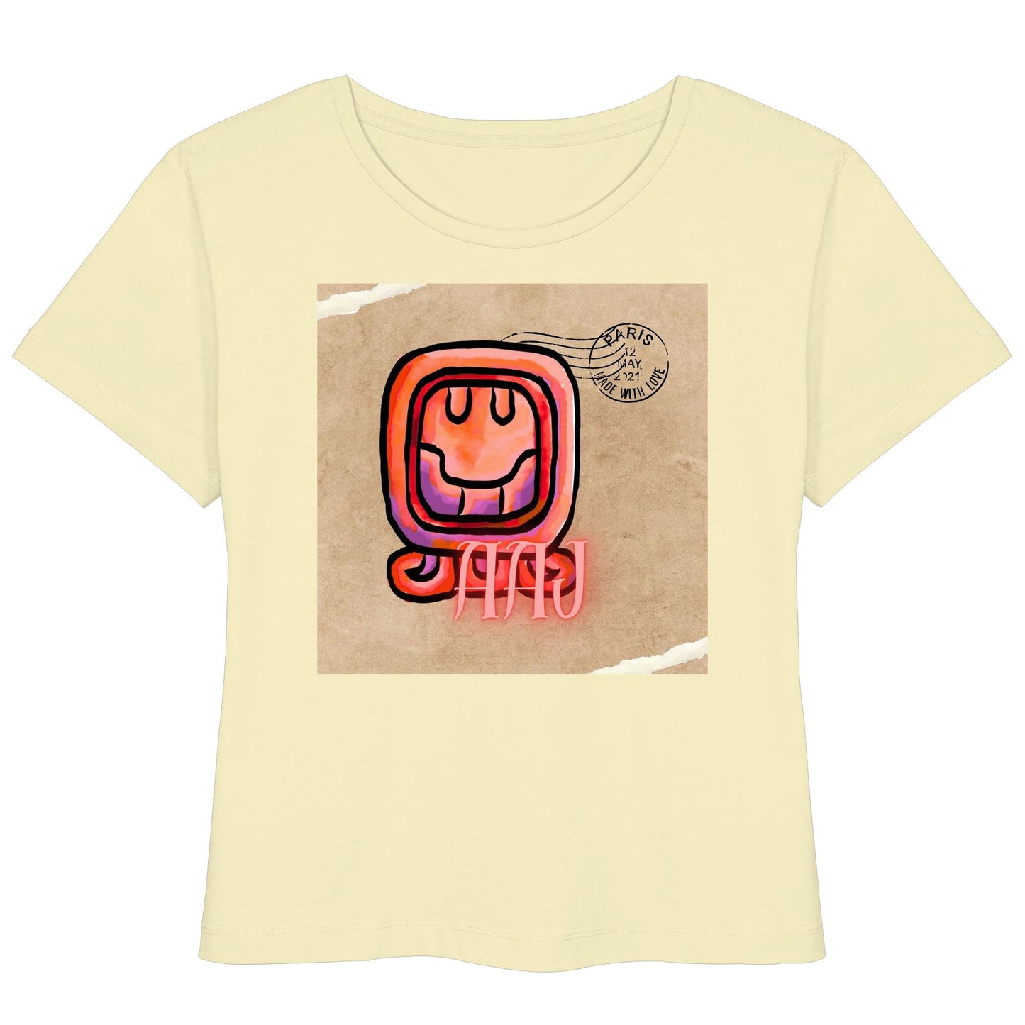 Womens Organic Lightweight T-Shirt - Rotes Schilf / Red reed