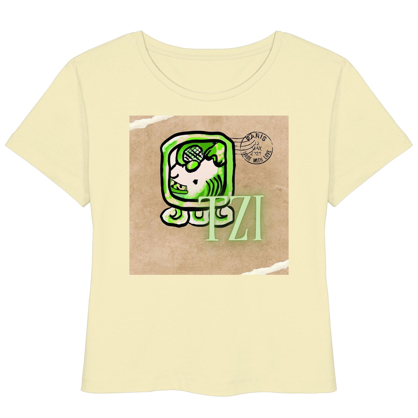 Womens Organic Lightweight T-Shirt - Weißer Hund / White dog
