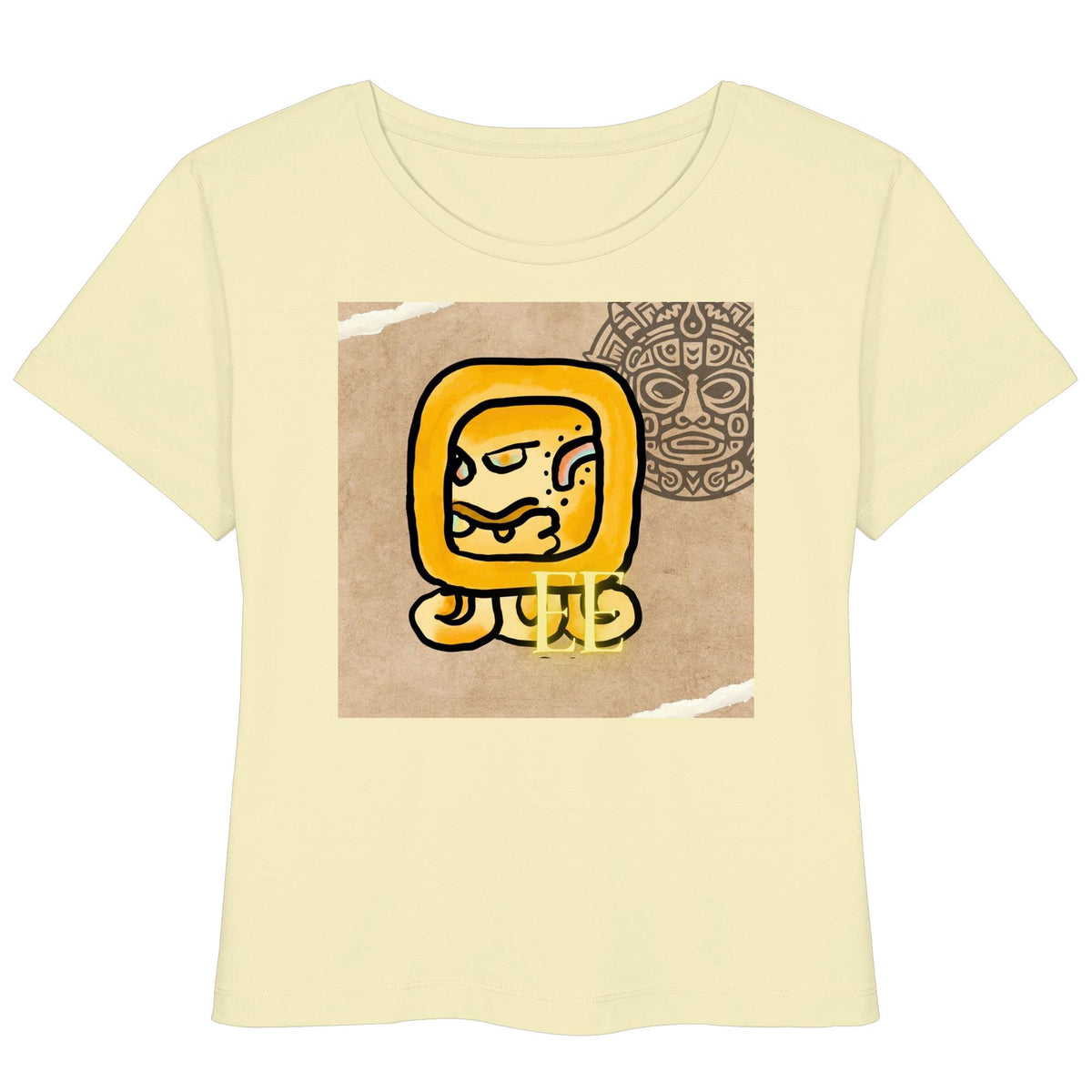 Womens Organic Lightweight T-Shirt - Gelbe Straße / yellow road