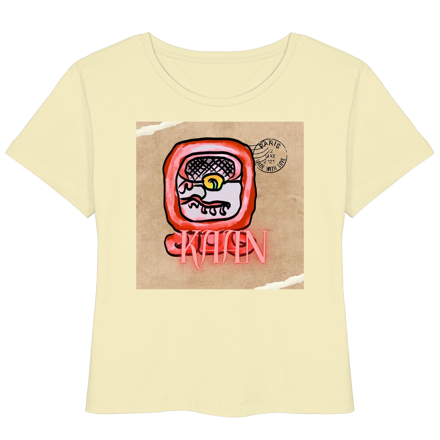 Womens Organic Lightweight T-Shirt - Roter Schlange / Red serpent