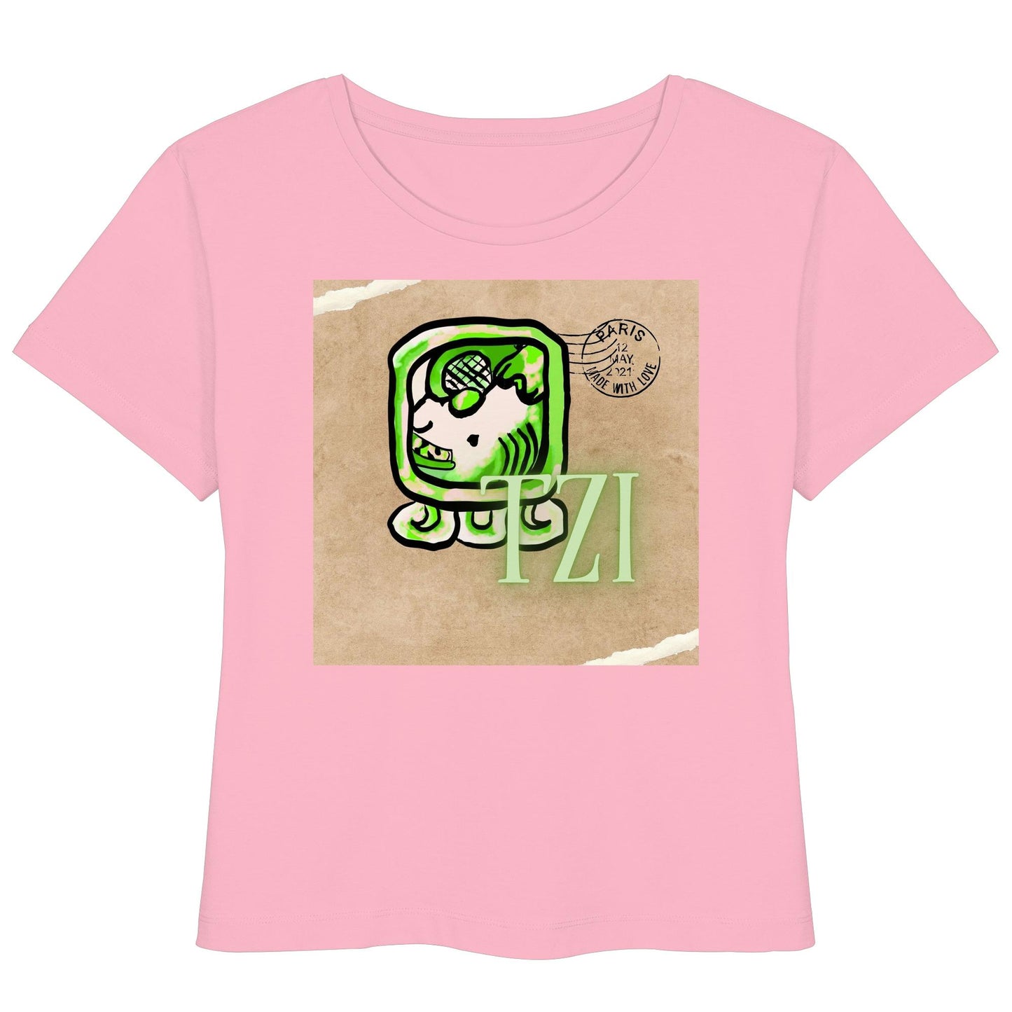 Womens Organic Lightweight T-Shirt - Weißer Hund / White dog