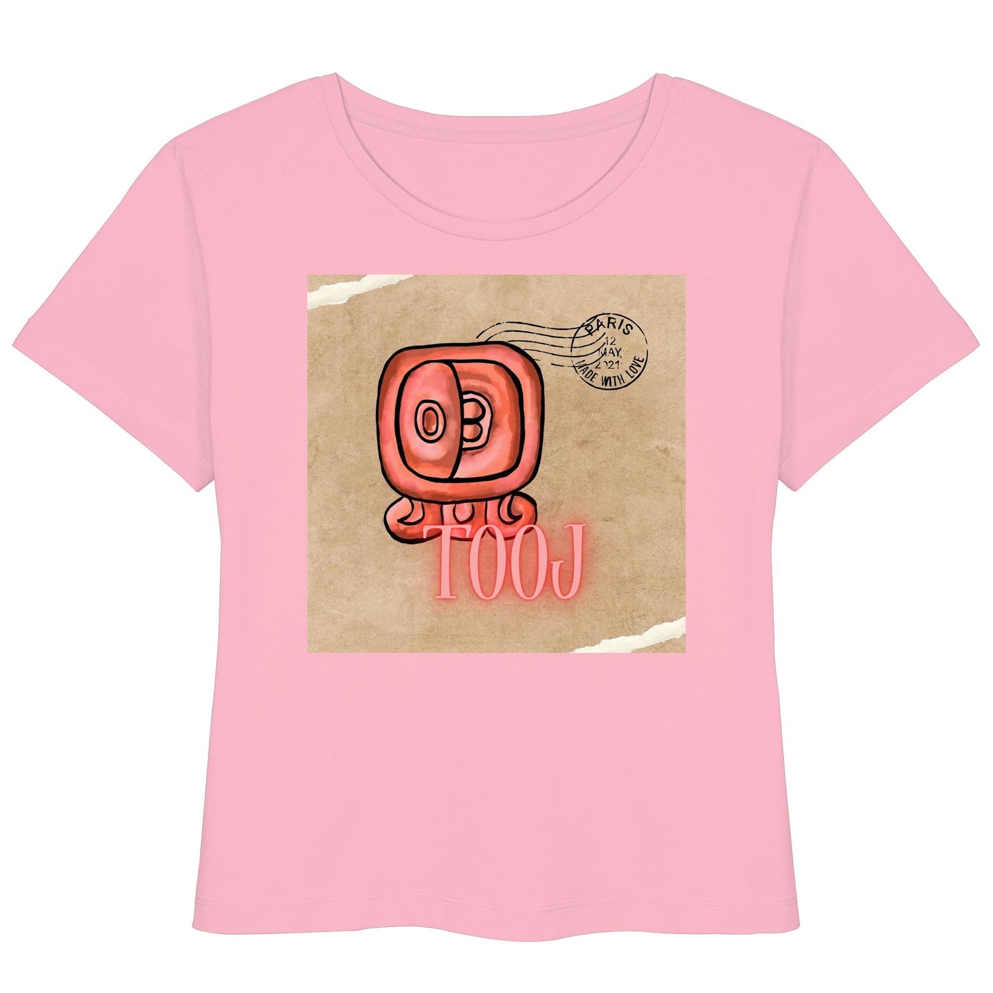 Womens Organic Lightweight T-Shirt - Rote Hingabe / Red offering