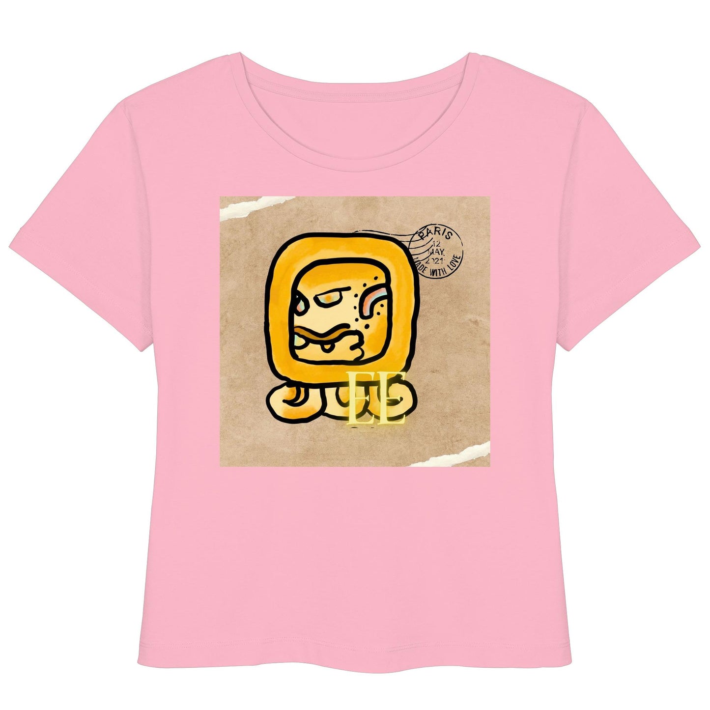 Womens Organic Lightweight T-Shirt - Gelbe Straße / Yellow road