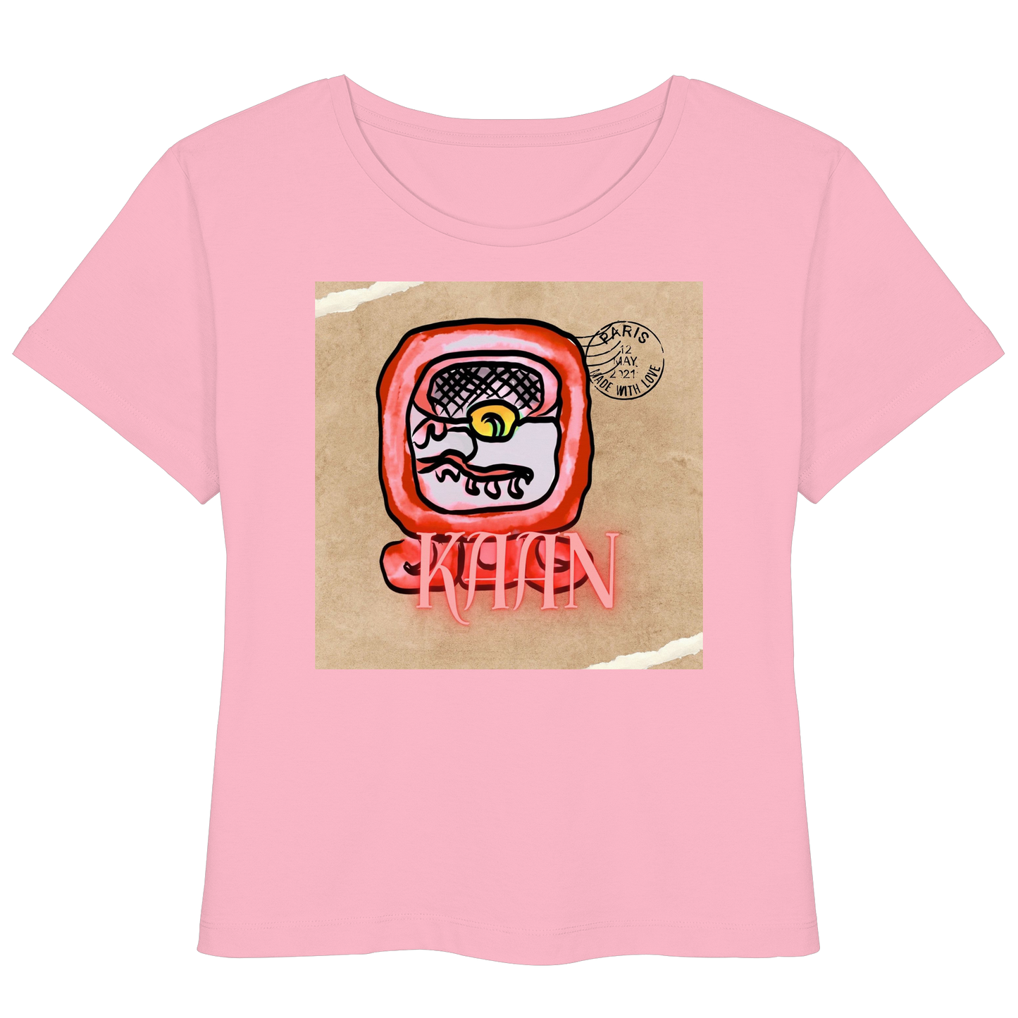 Womens Organic Lightweight T-Shirt - Roter Schlange / Red serpent