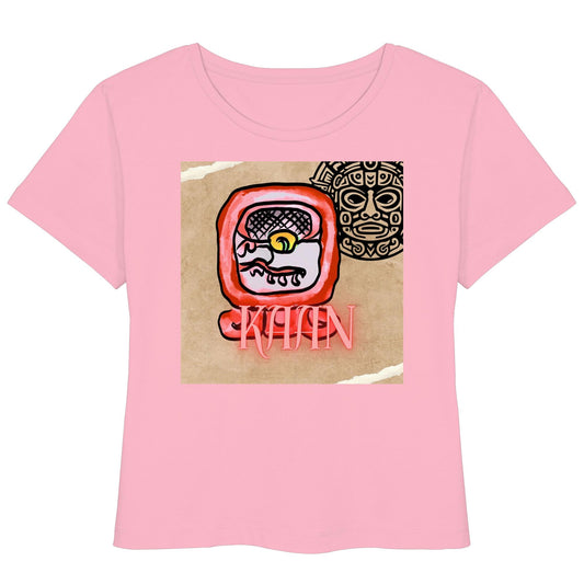 Womens Organic Lightweight T-Shirt - Rote Schlange / red serpent