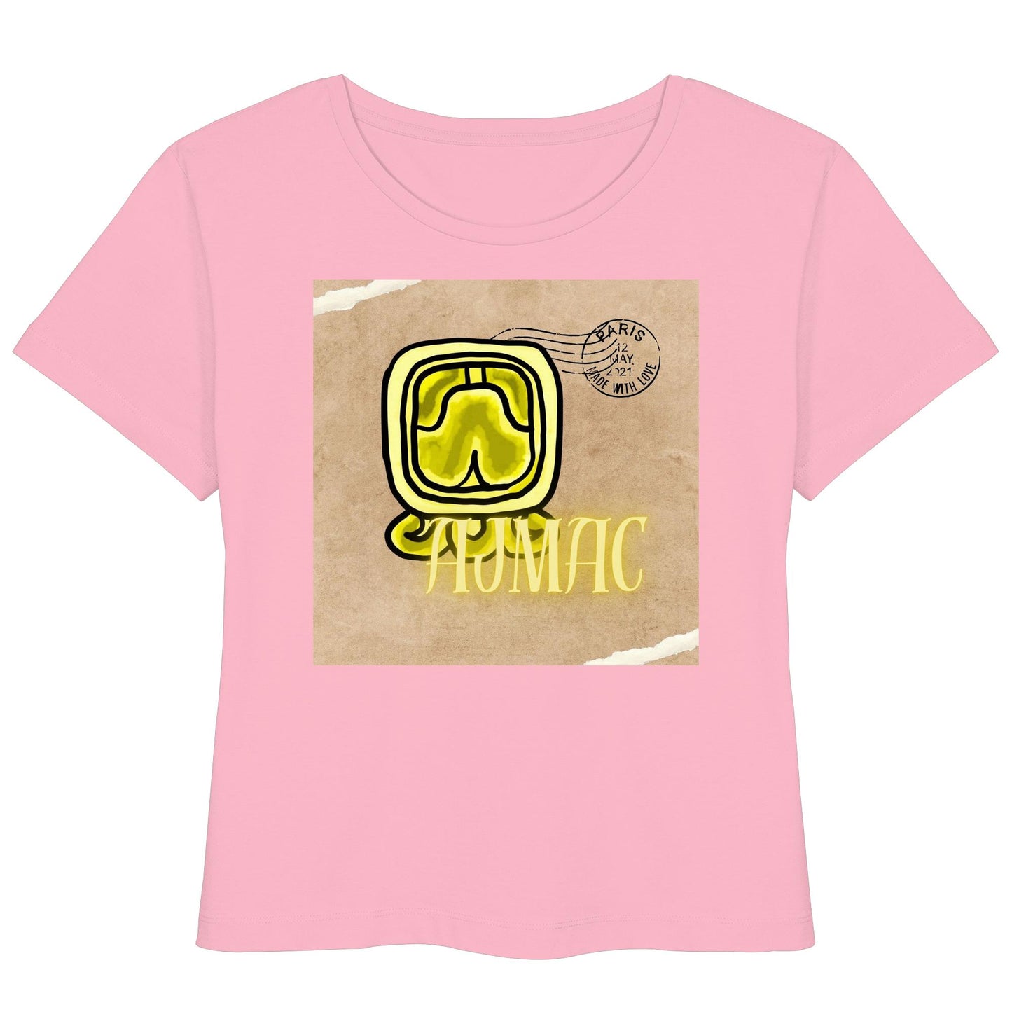 Womens Organic Lightweight T-Shirt - Gelbe Weisheit / Yellow wisdom
