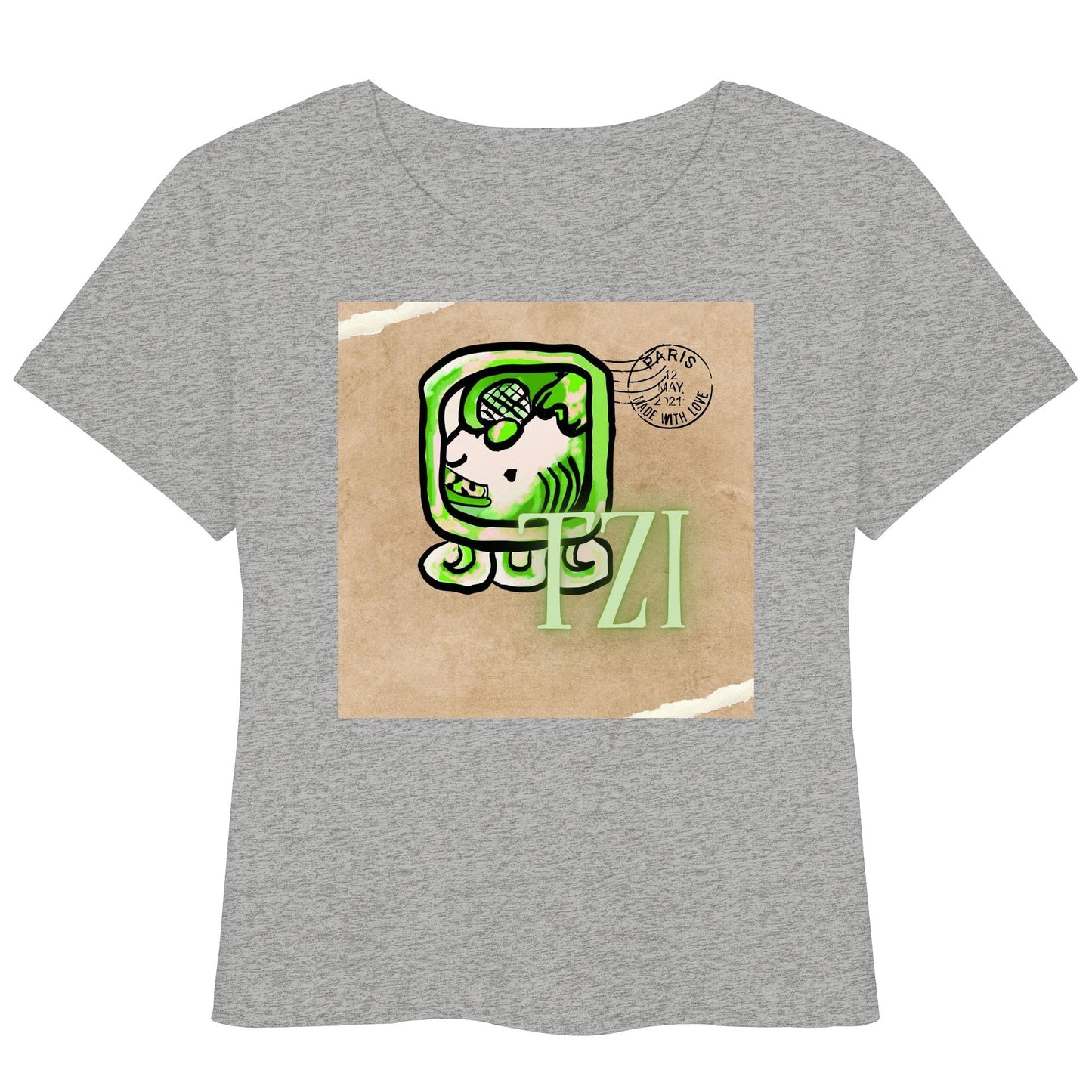 Womens Organic Lightweight T-Shirt - Weißer Hund / White dog