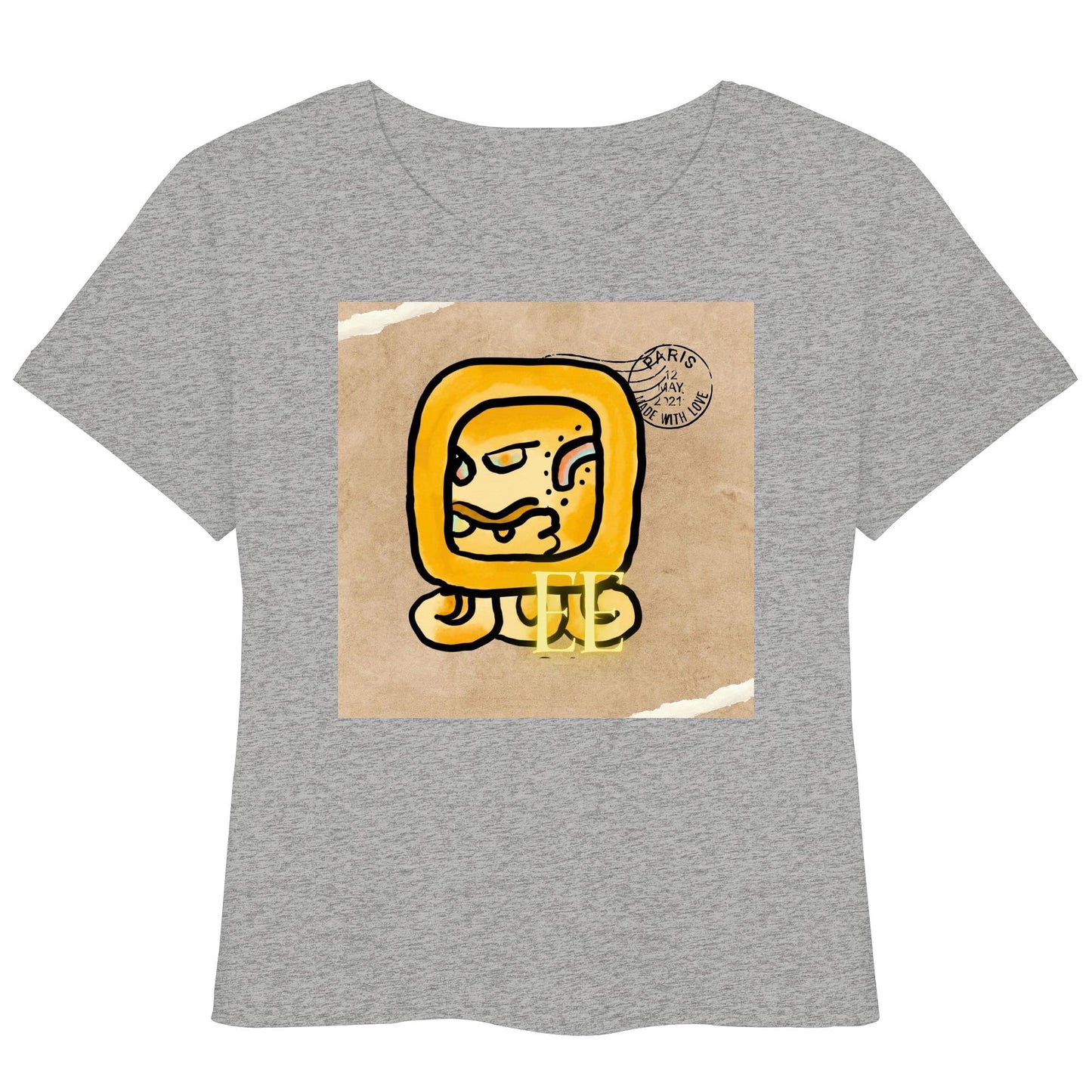 Womens Organic Lightweight T-Shirt - Gelbe Straße / Yellow road