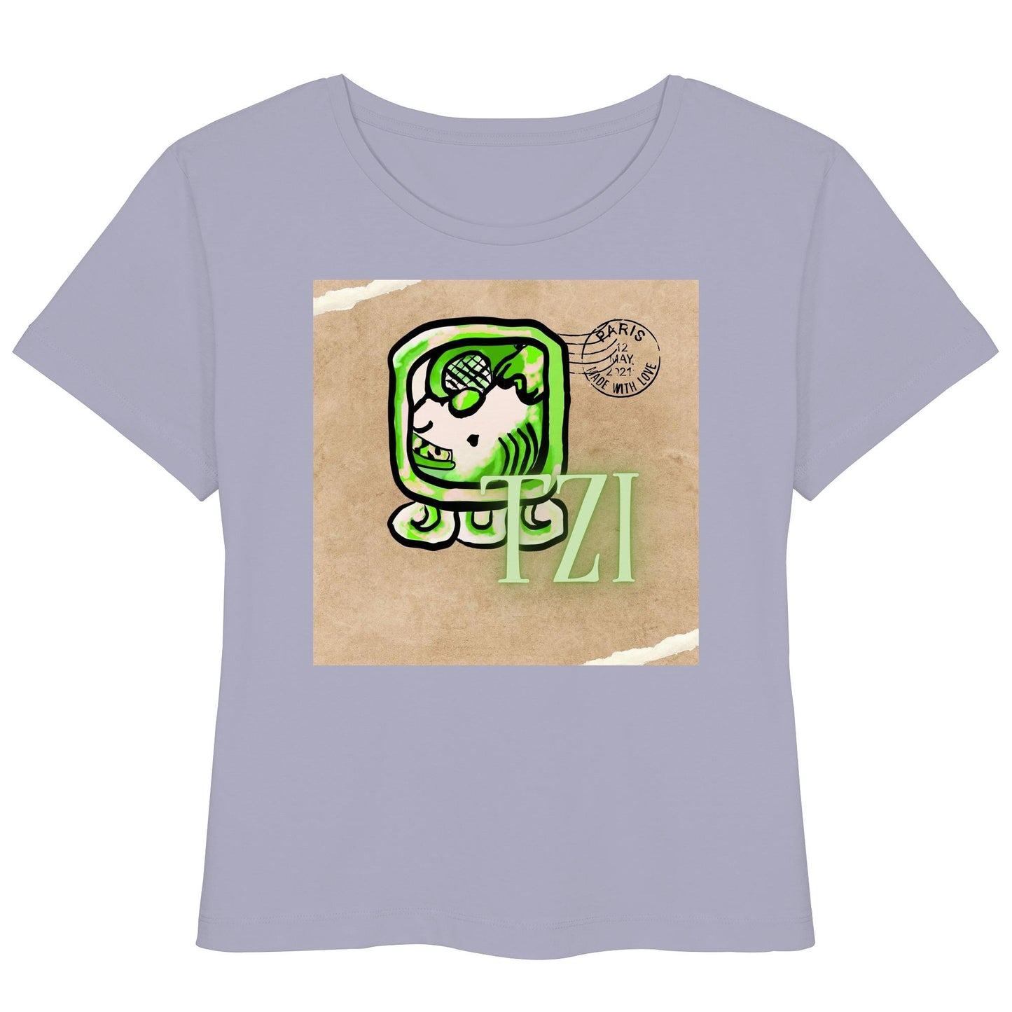 Womens Organic Lightweight T-Shirt - Weißer Hund / White dog