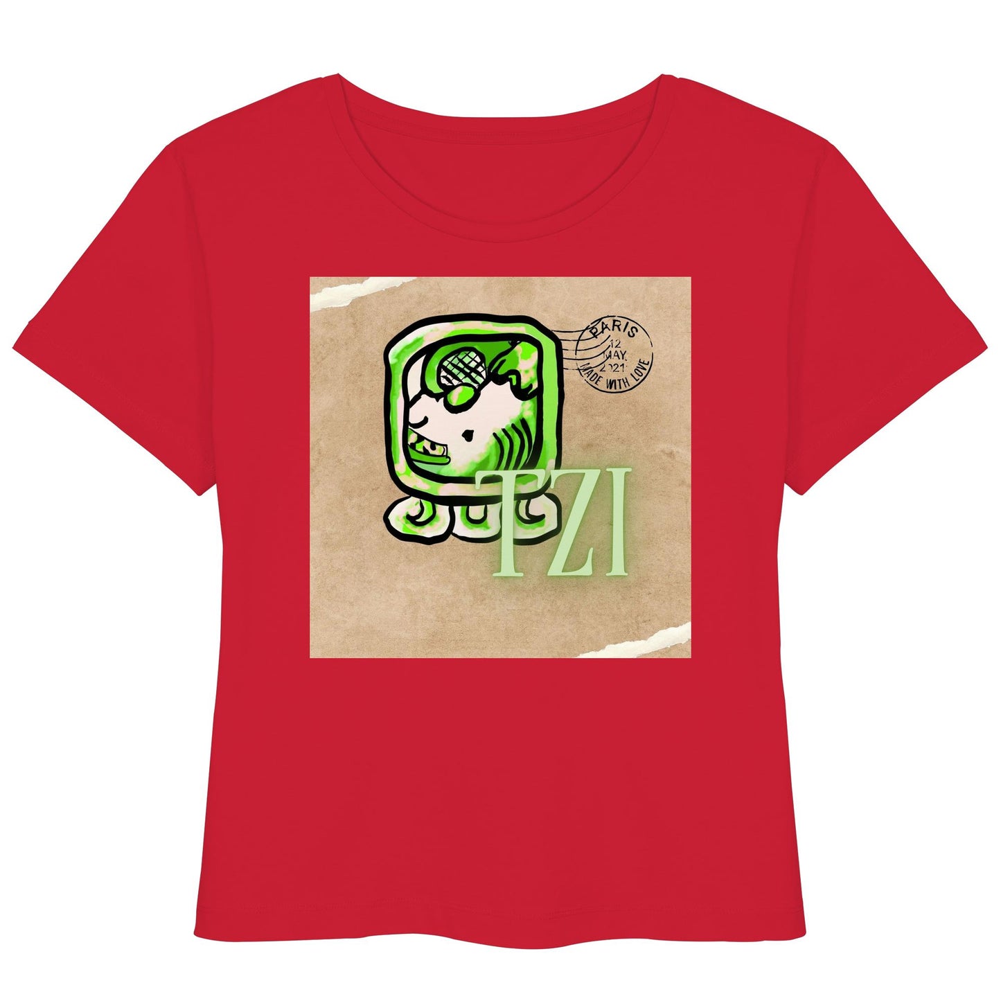 Womens Organic Lightweight T-Shirt - Weißer Hund / White dog