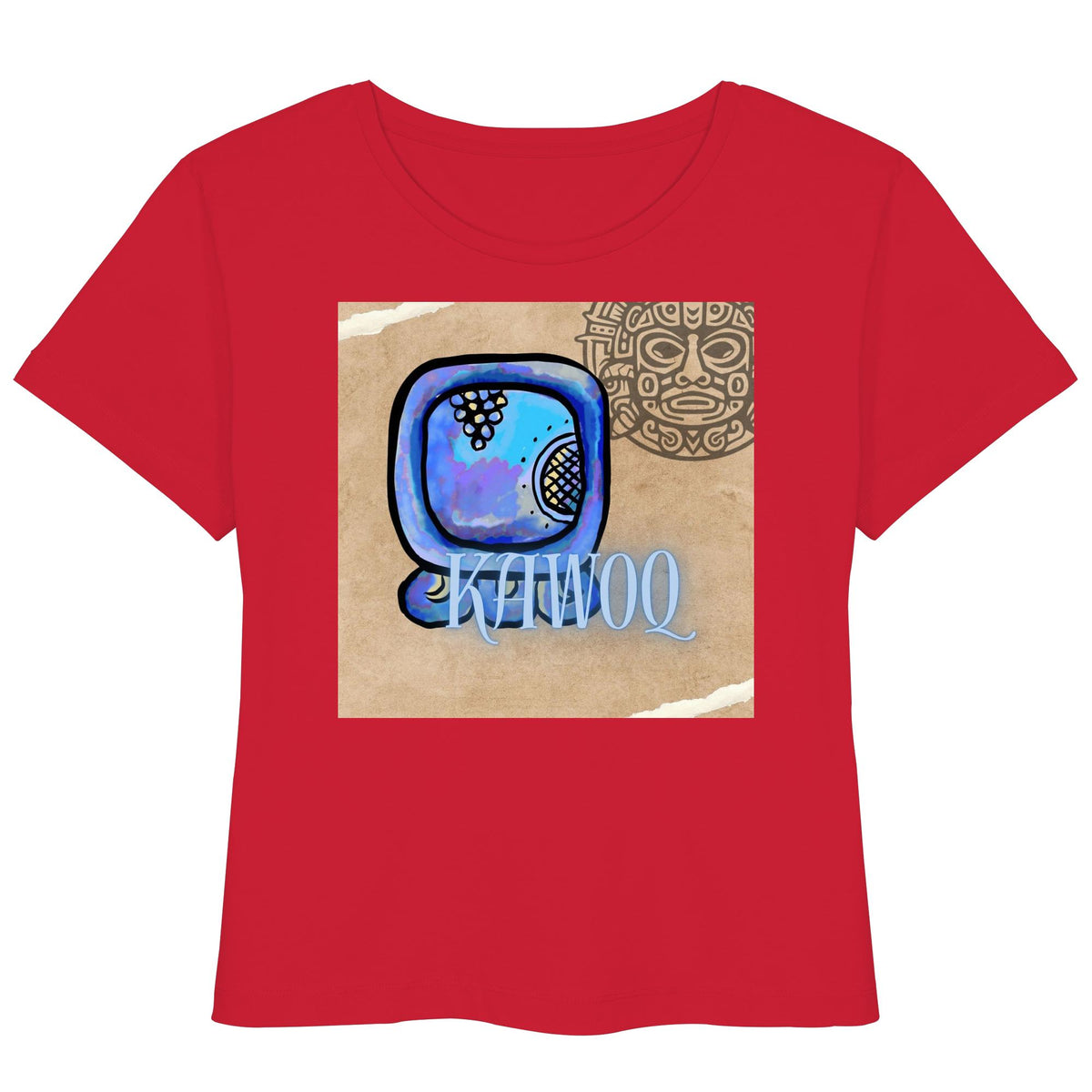 Womens Organic Lightweight T-Shirt - Blauer Sturm / blue storm