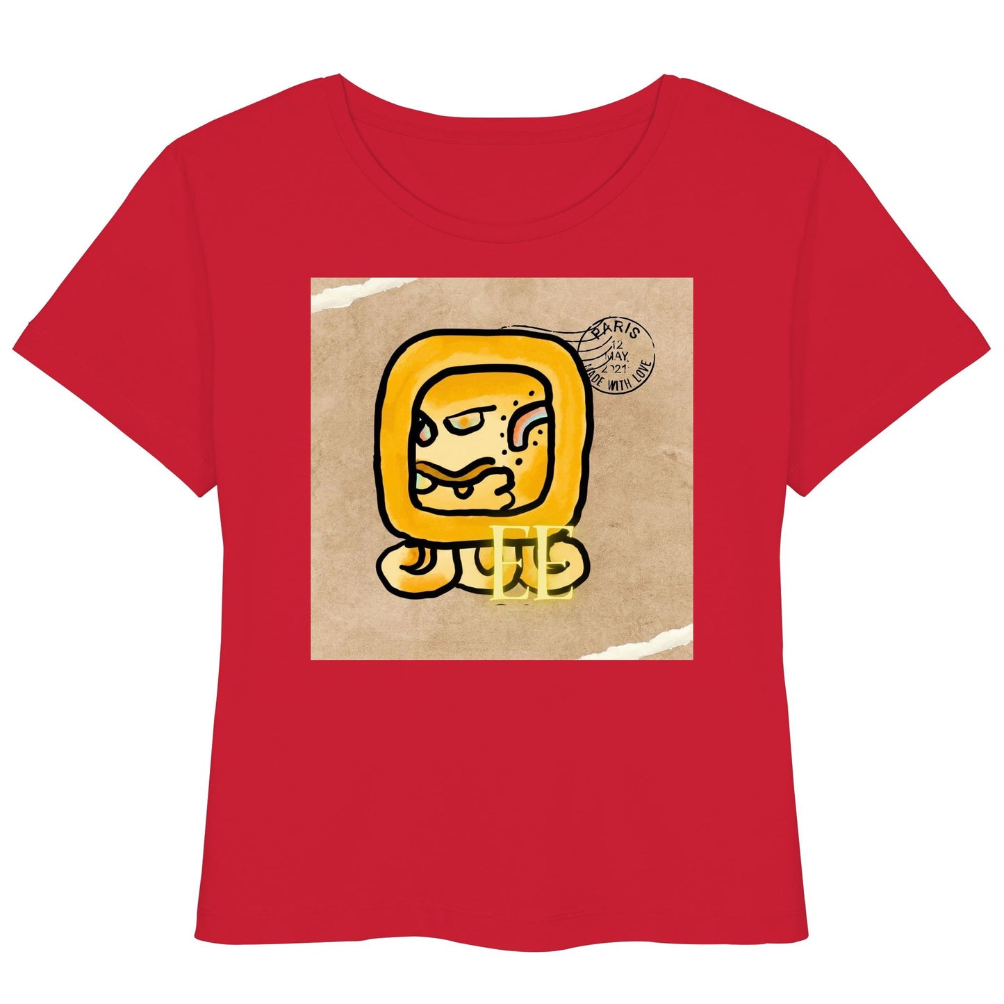 Womens Organic Lightweight T-Shirt - Gelbe Straße / Yellow road