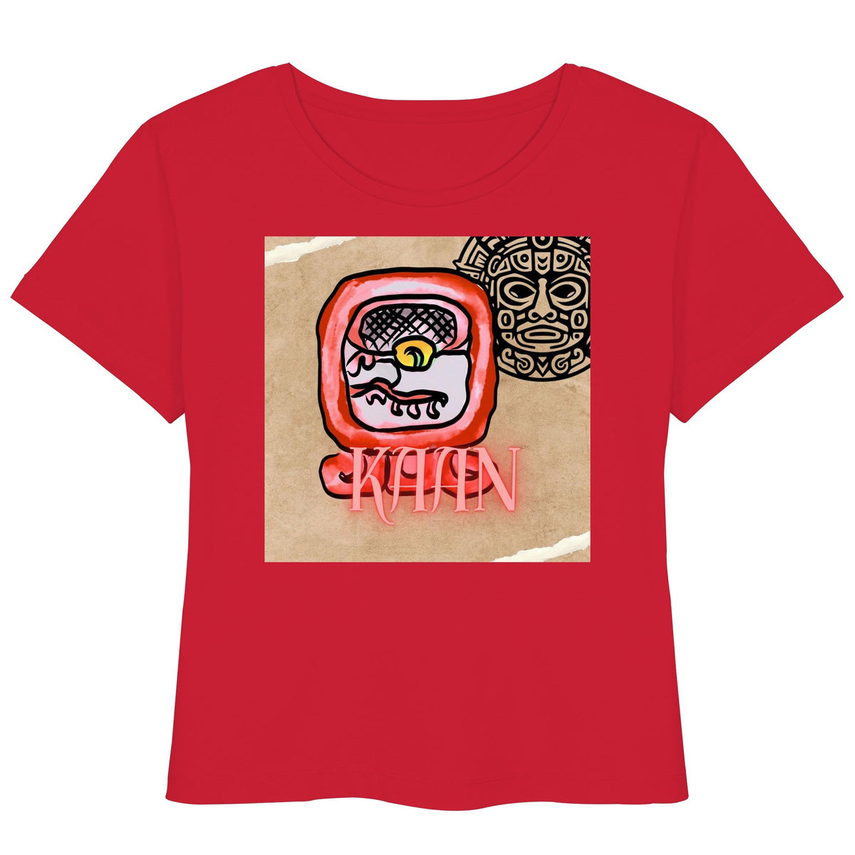 Womens Organic Lightweight T-Shirt - Rote Schlange / red serpent