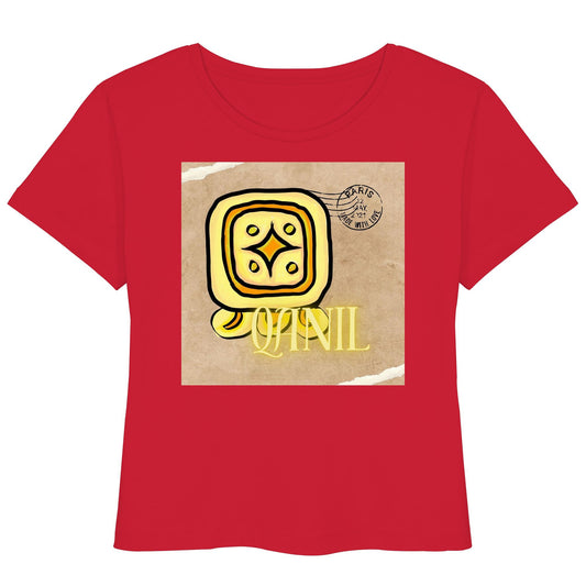 Womens Organic Lightweight T-Shirt - Gelber Stern / Yellow star