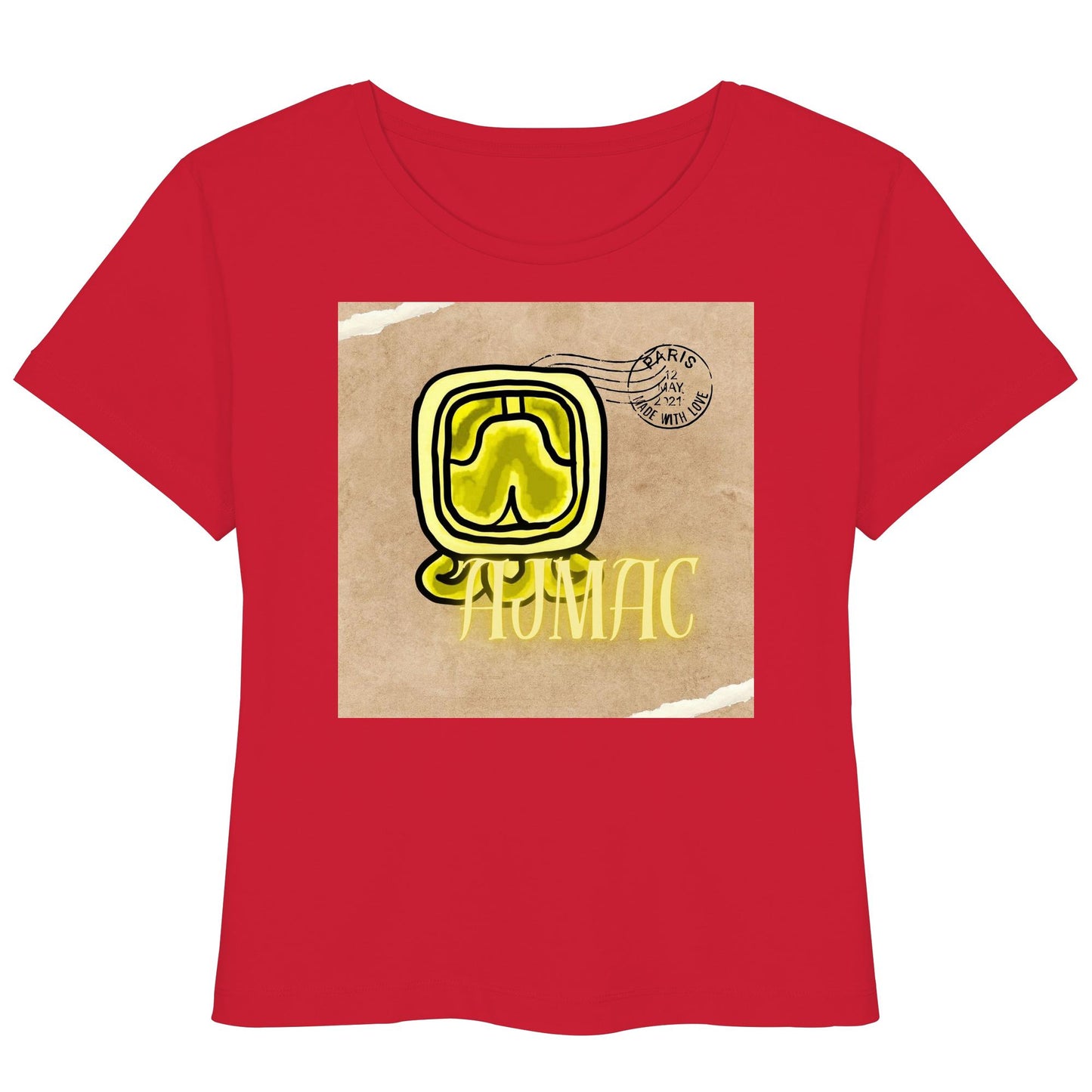 Womens Organic Lightweight T-Shirt - Gelbe Weisheit / Yellow wisdom